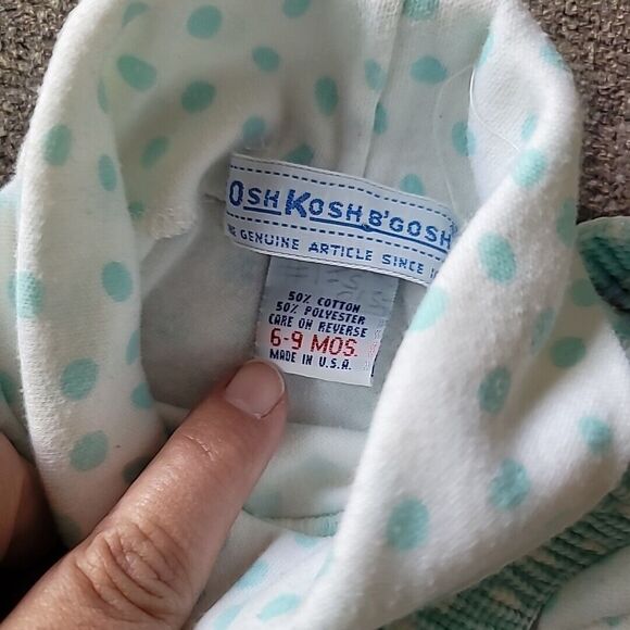 Vtg Osh Kosh Bgosh Snowman Courderoy Overalls Matching Turtleneck Snowball Feet - Picture 6 of 14